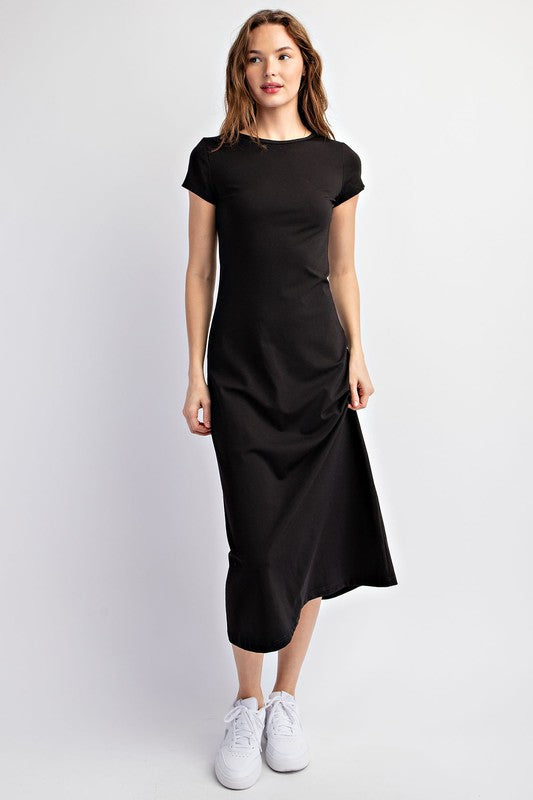 BASIC T-SHIRT MIDI DRESS