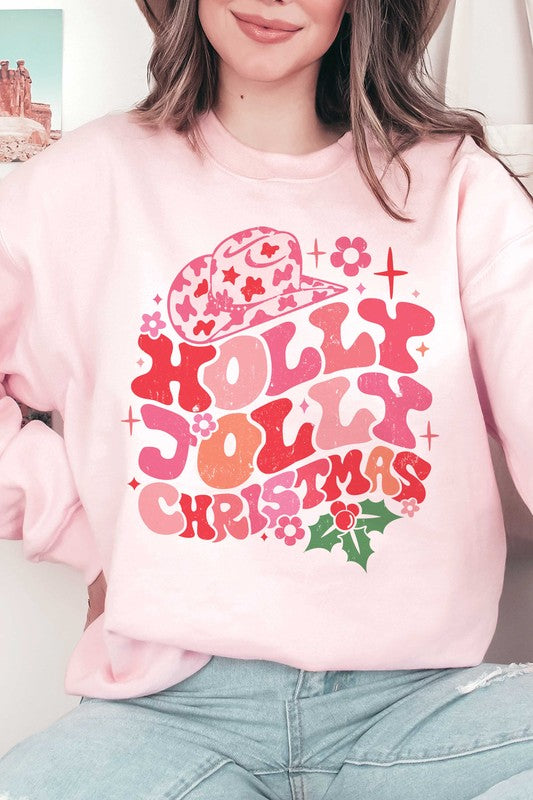 HOLLY JOLLY CHRISTMAS Graphic Sweatshirt