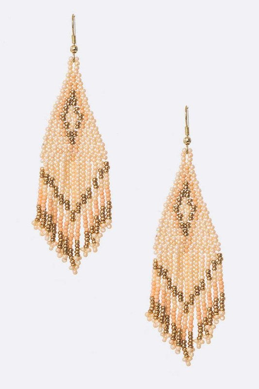 Fringe Seed Beads Iconic Earrings