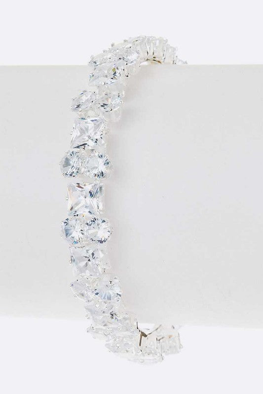 CZ Bridal Open Bracelet