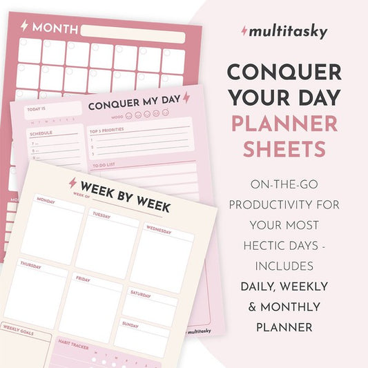 Conquer My Day Planner Sheets