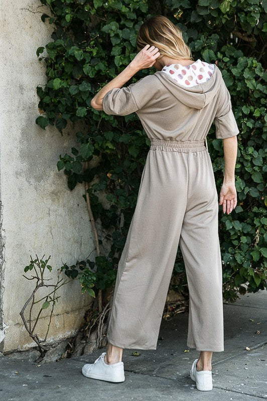 French Terry Jumpsuit w Pockets