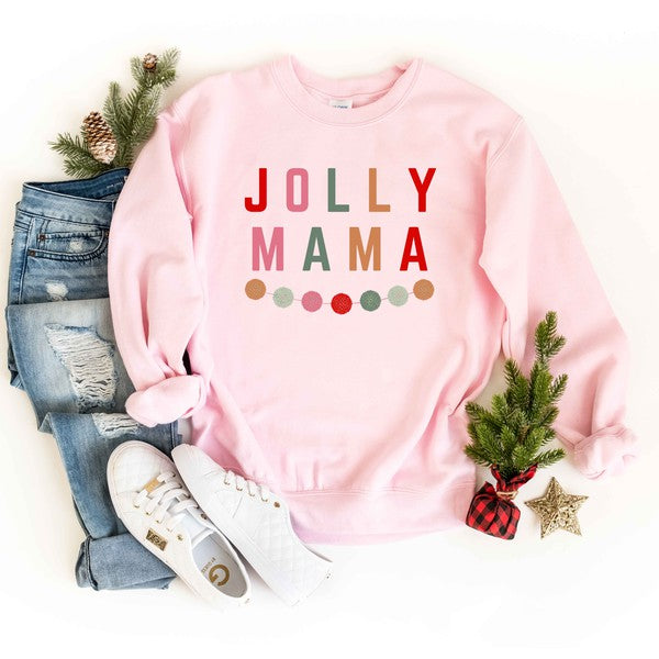 Jolly Mama Garland Graphic Sweatshirt