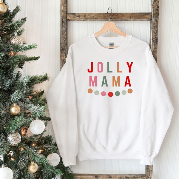 Jolly Mama Garland Graphic Sweatshirt
