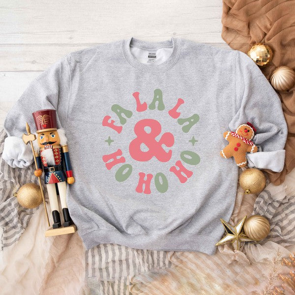 Fa La La and Ho Ho Ho Graphic Sweatshirt