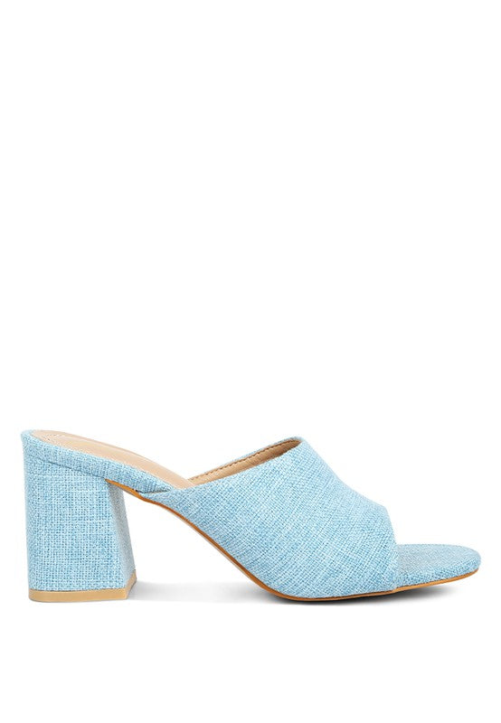 ADDIE Block Heel Slip On Sandals