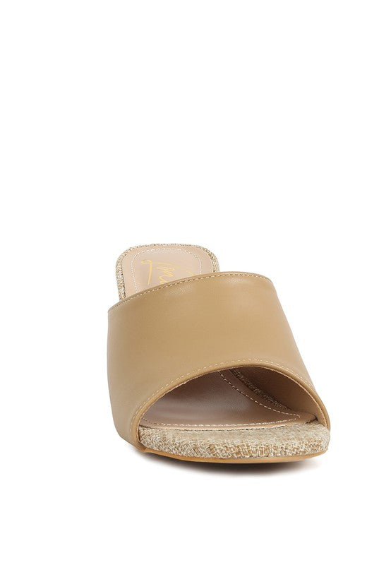 ADDIE Block Heel Slip On Sandals