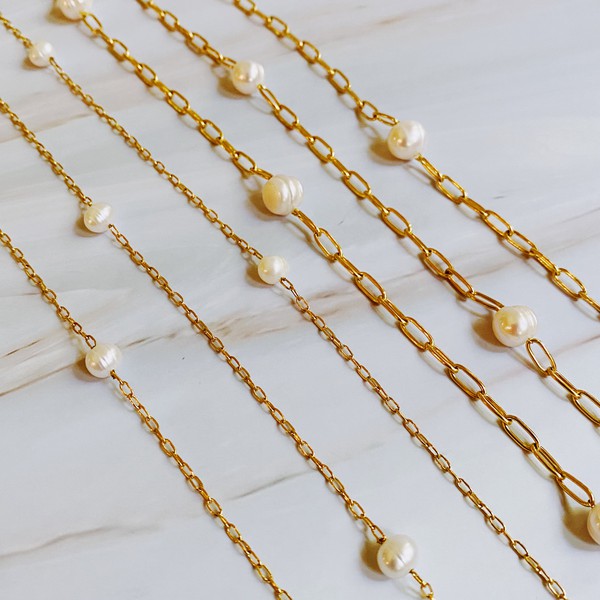 Freshwater Pearl Long Chain Necklace