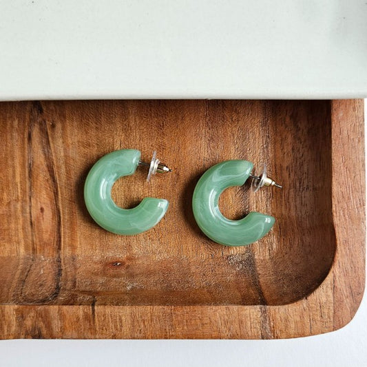 Chloe Hoops - Sage