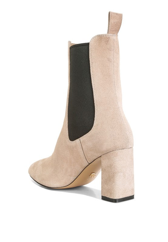 Gaven Suede High Ankle Chelsea Boots
