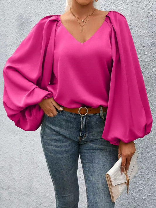 Lantern Sleeve Blouse