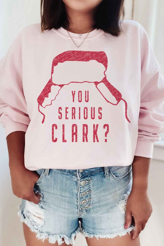 YOU SERIOUS CLARK GRAPHIC SWEATSHIRT