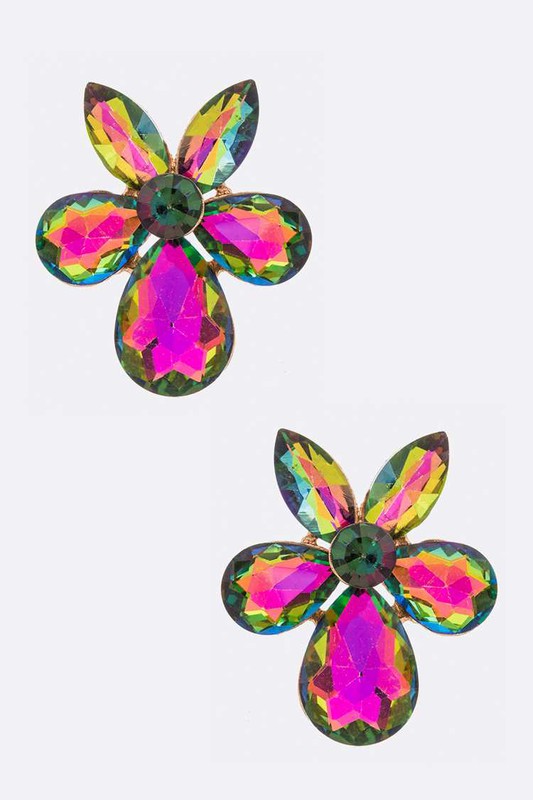 Crystal Flower Iconic Earrings