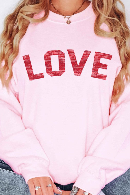 LOVE VALENTINES OVERSIZED SWEATSHIRT