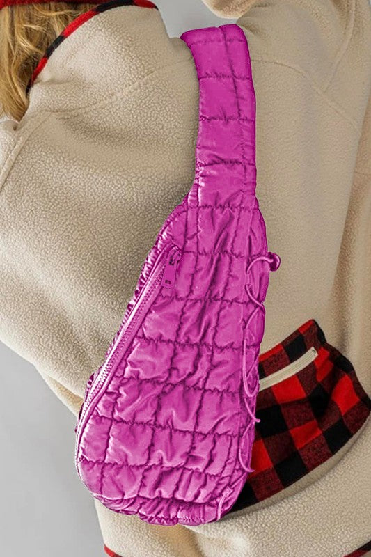 Quilted Drawstring jennie sling bag