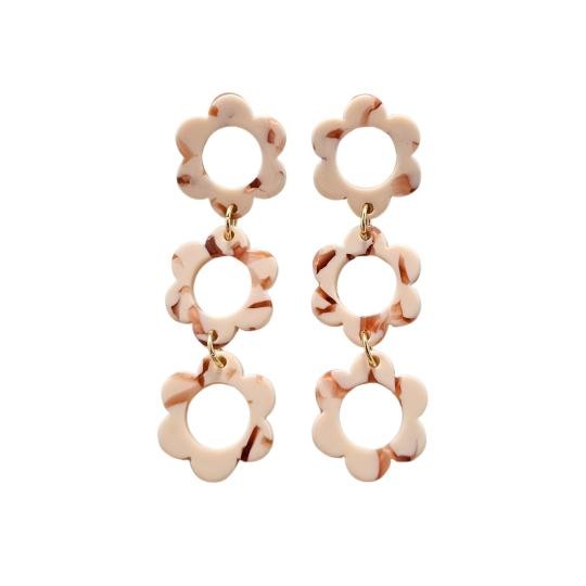 Delilah Earrings - Peach