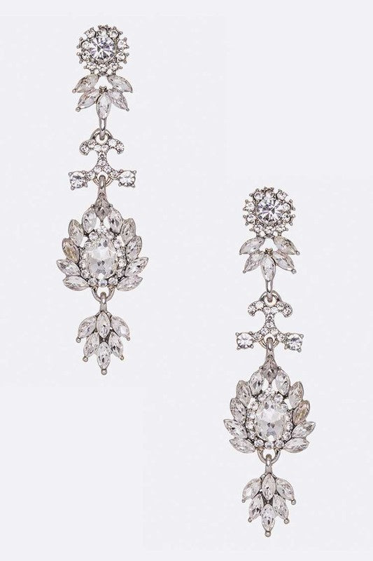 Crystal Bridal Chandelier Earrings