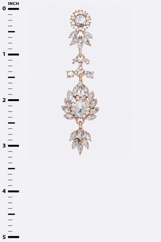 Crystal Bridal Chandelier Earrings