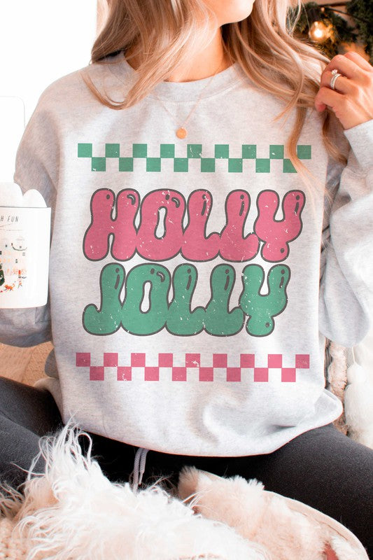 HOLLY JOLLY Graphic Sweatshirt