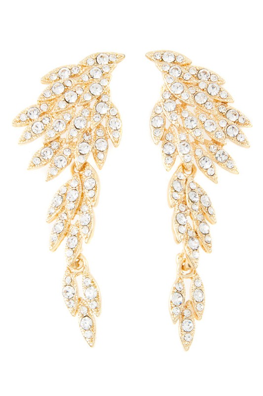 RHINESTONE MULTI LAYERED EARRING