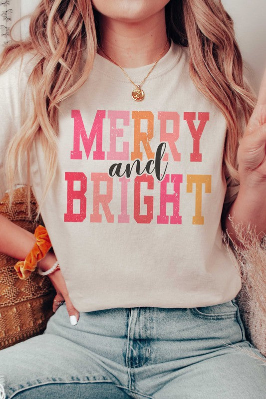 MERRY AND BRIGHT Graphic Tee