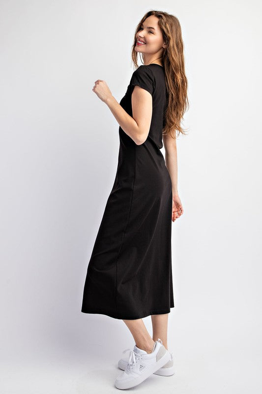 BASIC T-SHIRT MIDI DRESS