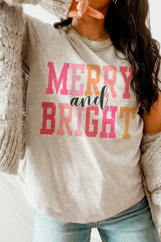 MERRY AND BRIGHT Graphic Tee