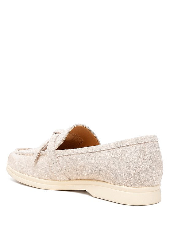 Nautica Suede Knot Detailed Loafers