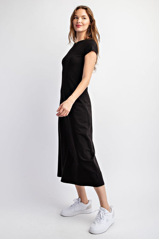 BASIC T-SHIRT MIDI DRESS